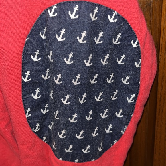 Simply Southern Collection Red Anchor Pattern zip sweatshirt Size XS - Picture 4 of 13